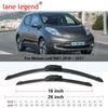 Car Wiper LHD Front & Rear Wiper Blades Set Kit For Nissan Leaf MK1 2010 - 2017 Windshield Windscreen Window Brush 26"16"10"