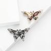 High-Grade Retro Alloy Rhinestone Hollow Butterfly Brooch Exquisite Temperament Women'S Clothing Corsage Jewelry Pin