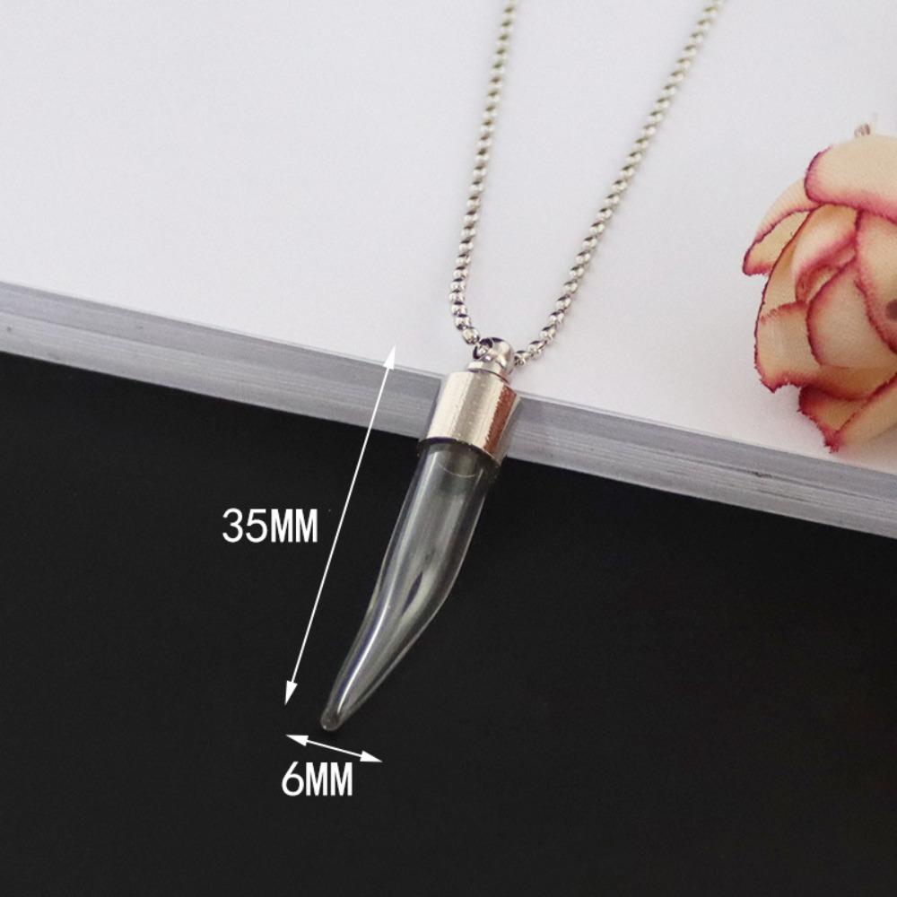 Ожерелье с заполняемым флаконом и цепочкой из шариков, ожерелье с подвеской в виде бутылки, новые ожерелья из стеклянных бутылок