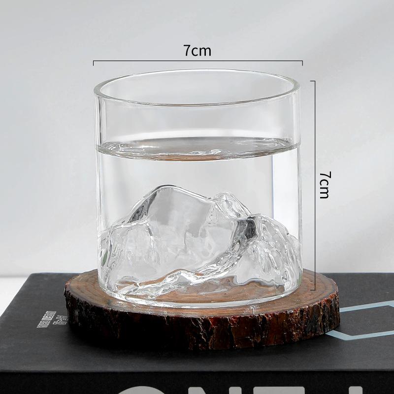 180мл/320мл Кружка Mountain View Бутылка для воды Бытовой стакан для виски Бокалы для иностранного вина Тибетские стаканы для горного духа Посуда для напитков