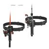 Fishing Rod Holder Belt Snap-on Adjustable Hook with Lock Portable Fishing Gear Outdoor Fishing Rod Belt Holder Of Waist Support