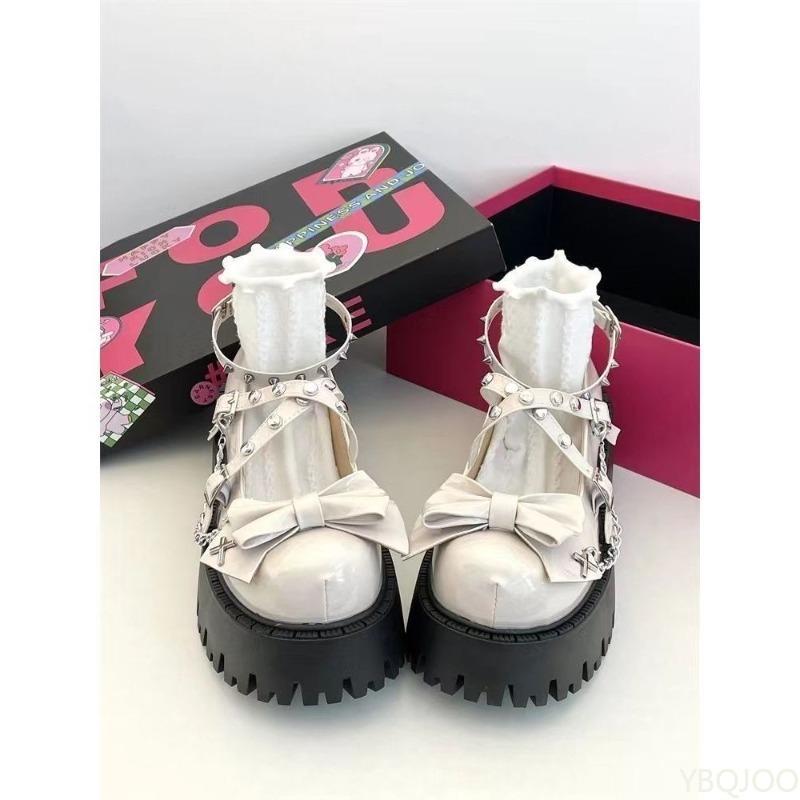 Fashion New Fashionable Versatile Women's Shoes Casual Comfortable Ankle Straps Pumps Platform Elegant Minimalist Women Bows Shoes