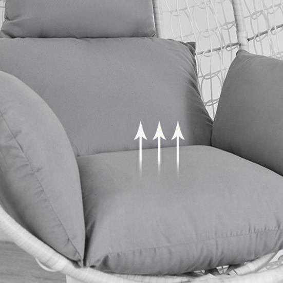 Подушка для кресла-качалки с подголовником, моющаяся, подвесная корзина, замена подушки для сиденья для патио, садового кресла-качалки