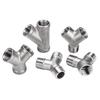 1/4" 3/8" 1/2" 3/4" 1" 1-1/4" 1-1/2" 2" BSP Резьба внутренняя Y-образный 3-ходовой Соединитель Муфта Разветвитель Трубопроводная арматура из нержавеющей стали 304