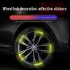 Reflective Wheel Hub Sticker for Cars, Motorcycles & Bicycles - Tire Safety & Decoration