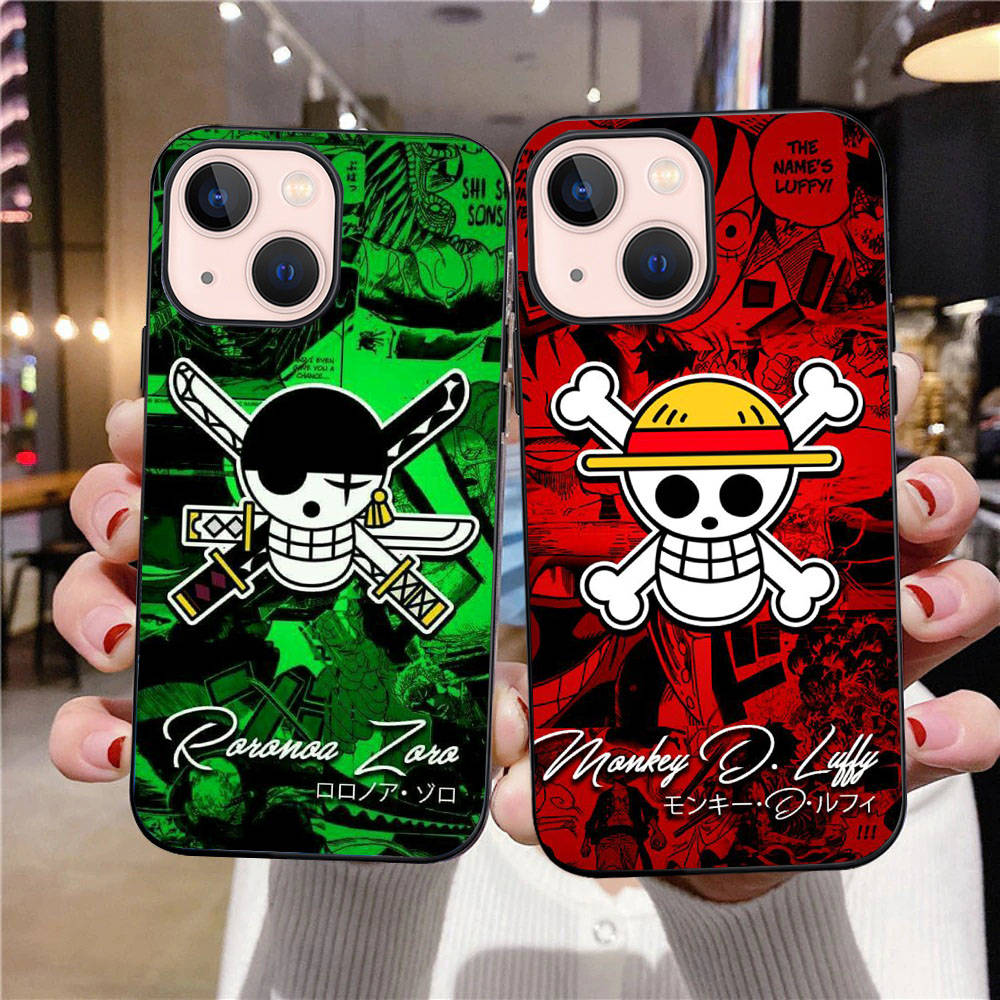 B-38 One Piece флаг черный чехол для Redmi 10A 10C 12C 13C 9A 9C 9T A3X Note 10 9 9S 10S iPhone 11 12 13 14 15 16 X XS Pro Max Mini 7 8 Plus XR