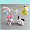 Очаровательные персонажи Sanrio Милые мультяшные Куроми, Моя Мелоди, Синнаморолл Набор фигурок Игрушки