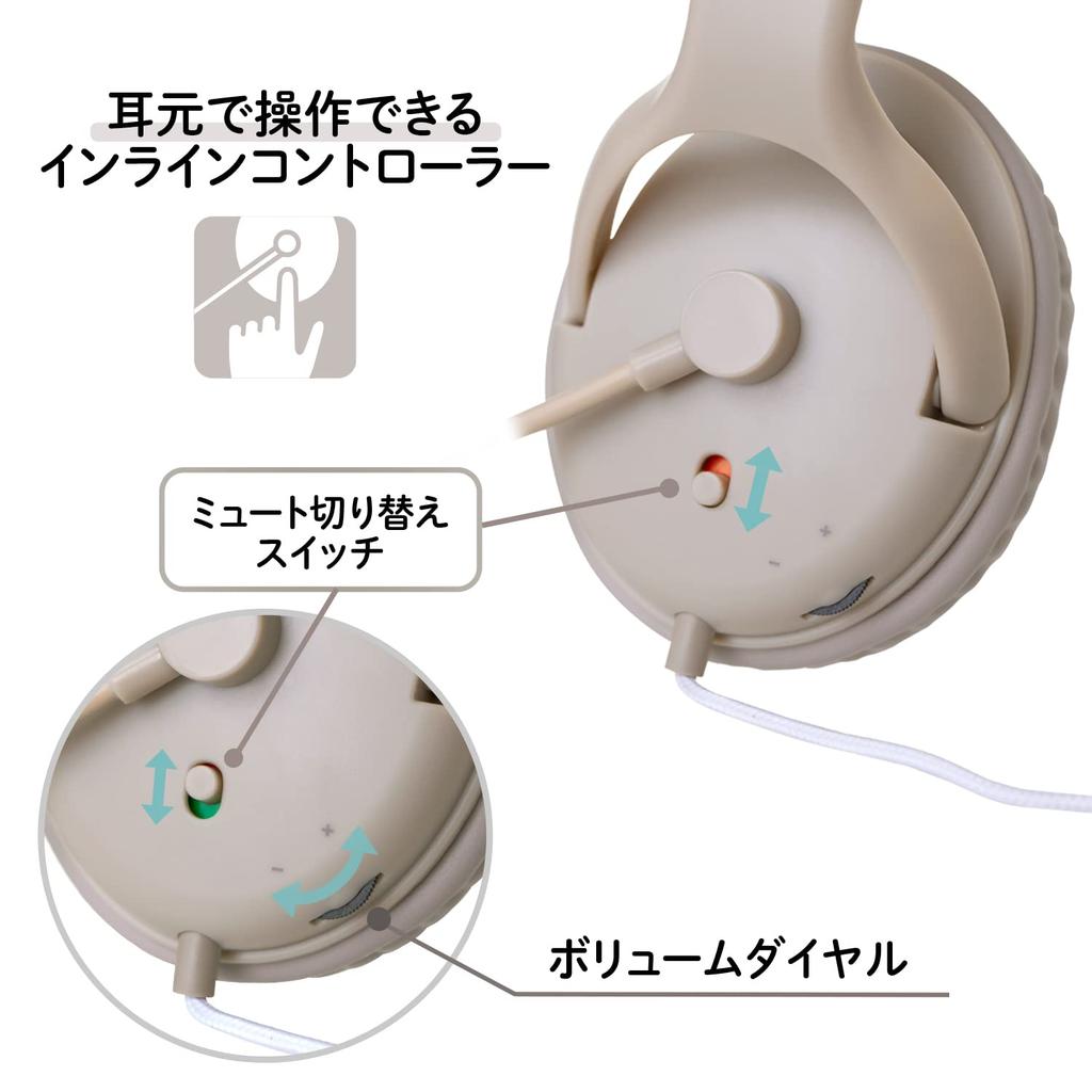 PLUS Наушники Jibuniro Большая гарнитура, которую можно использовать как команду Gray, TW-HS001 428-801