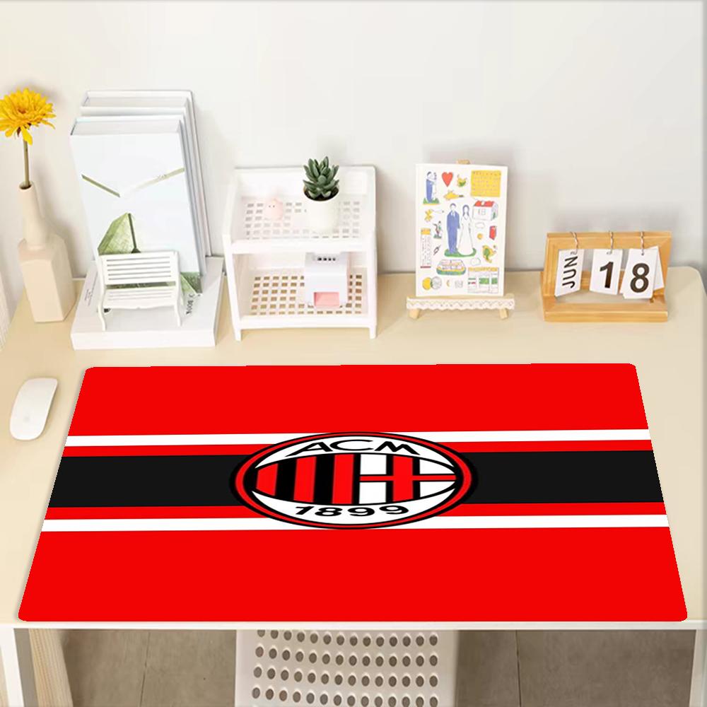 AC Milan Theme Mouse Pad, Non Slip Rubber Base, Multifunctional Office & Home Decor, Perfect for Workspace Personalization.