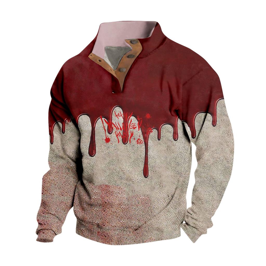 Весенне-осенняя мужская толстовка с воротником-стойкой на открытом воздухе, повседневные свитера, топы