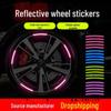 Universal Reflective Car Wheel Hub Stickers - Anti-Scratch and Decorative Tire Modifications