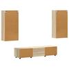 TV Cabinet Set with Shelf FLORIN 3 pcs Sonoma Oak Particleboard