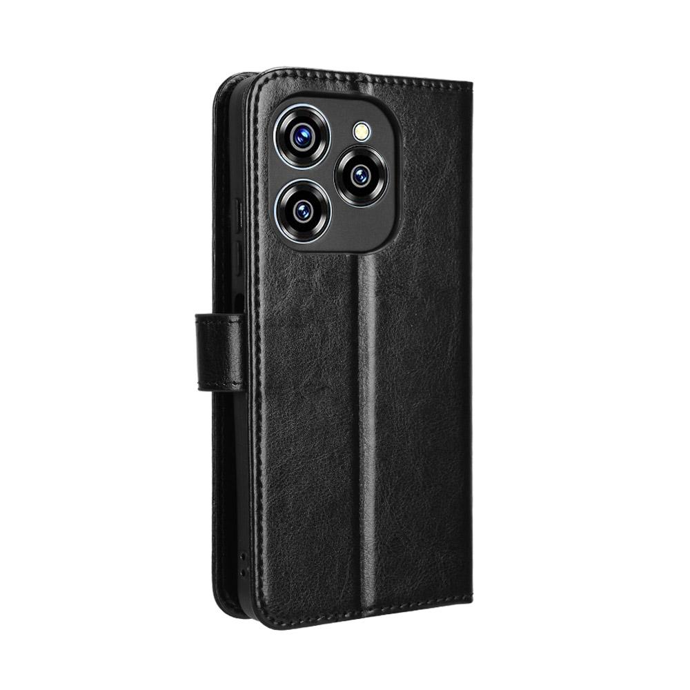 Для Oukitel C50 Чехол-бумажник с подставкой и слотами для карт – Ударопрочный, Пылезащитный, Бизнес-версия, Прочный, Откидная крышка из кожи