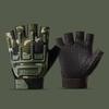 Детские велосипедные перчатки с половиной пальцев, тактические перчатки с нескользящим покрытием для занятий спортом на открытом воздухе для мальчиков и девочек 4-11 лет W29