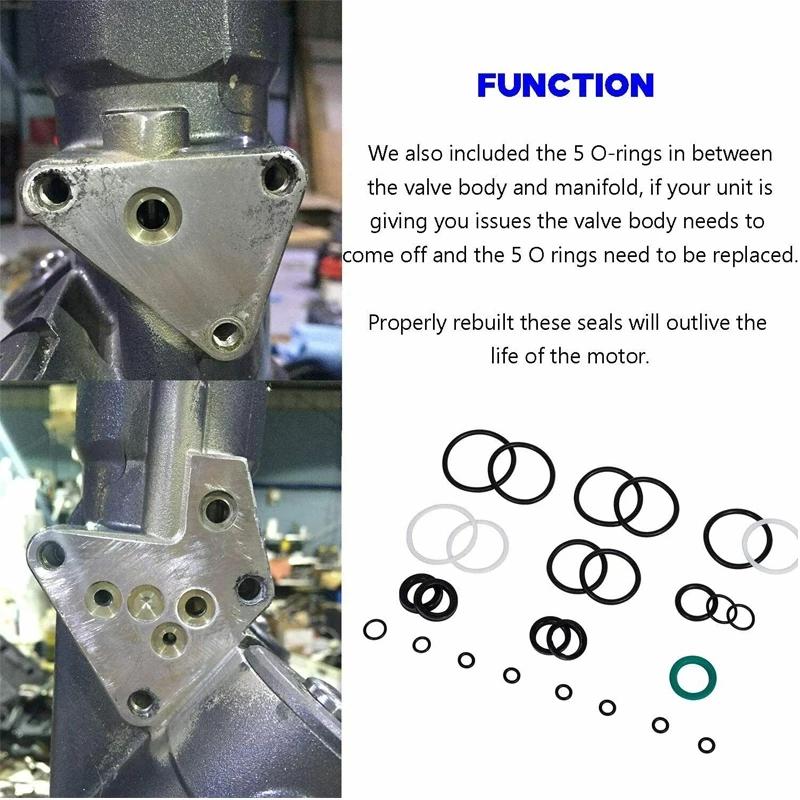 115225FS Seal Kit Trim/Tilt Cap & Cylinder O-Ring for Yamaha 1997-Up 115HP 150HP 175HP 200HP (Some 225HP 250HP) For Showa Suzuki