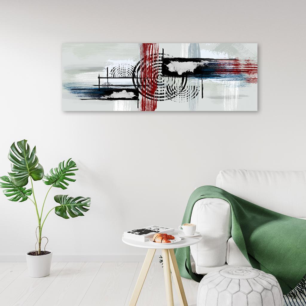 Canvas print, Abstraction on grey background