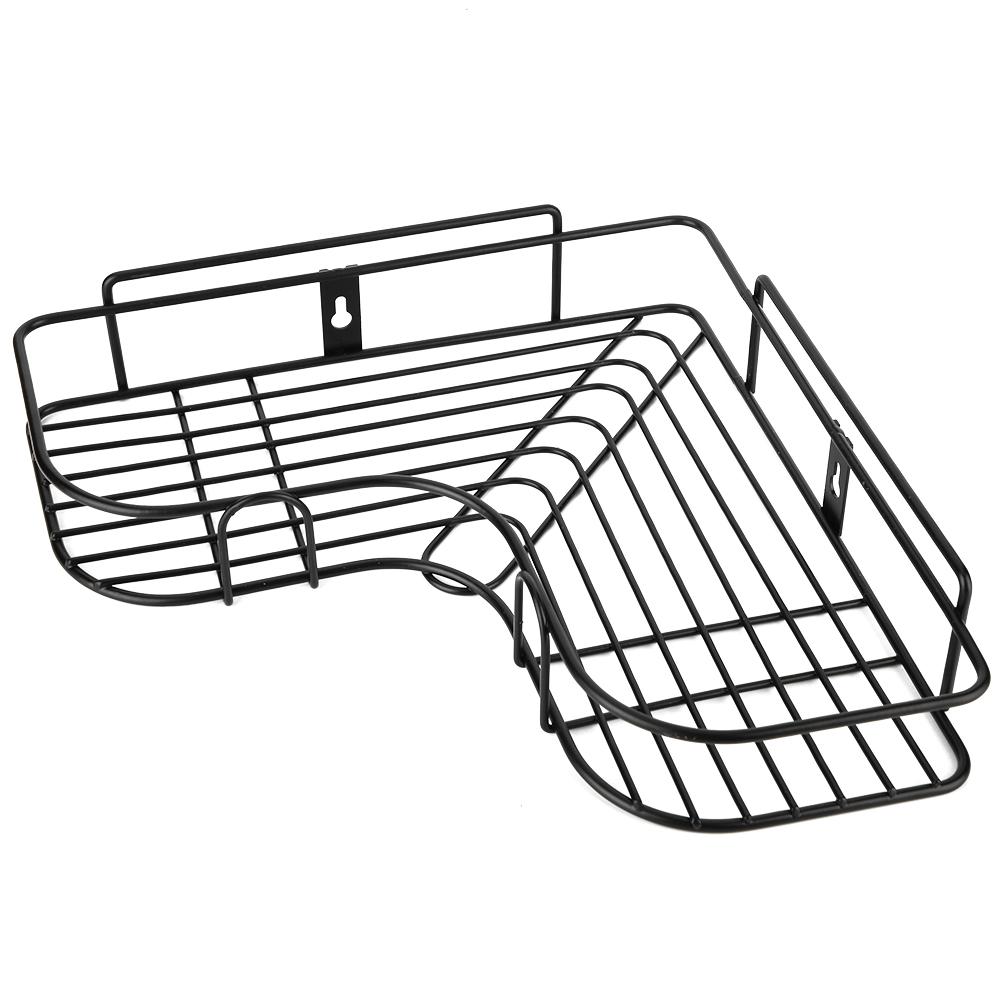 Угловая полка для хранения вещей, организующая подставку для хранения туалетных принадлежностей в ванной комнате, без сверления