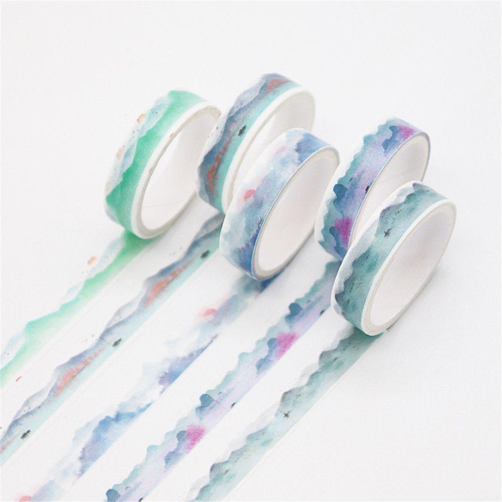 5Rolls/box Decorative School Supplies Masking Tape Washi Tape Adhesive Scrapbooking
