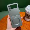 For Samsung Galaxy Z Flip 4 Zflip 3 For Magsafe Case Luxury Wireless Charging Soft Silicone Matte Folding Shockproof Cover Cases
