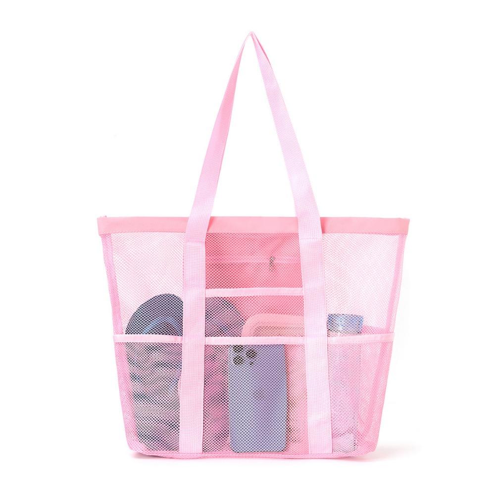 Пляжная сумка большой вместимости, сетка для игрушек, сумка для плавания, многофункциональная дорожная наплечная пляжная сумка, сумка для хранения купальника