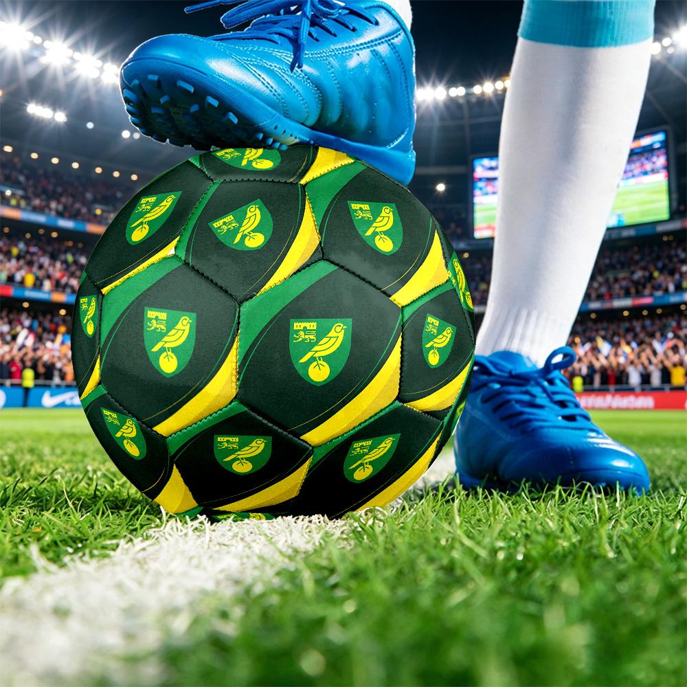 Футбольный мяч Norwich City, размер 5, с принтом, противоскользящий, для взрослых, сувенир для футбольных фанатов
