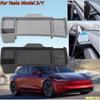 Для Tesla Model Y Juniper 2025 2026 Model 3 Highland Поддон для хранения на приборной панели Силиконовый лоток для экрана центральной консоли Задний ящик для телефона ETC