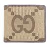 Bifold Wallet Jumbo GG Compact Wallet Brown Canvas Mens 699308 Used