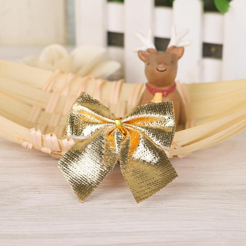 A Set of 12pcs Sweet Bows Bowknot Christmas Tree Hanging Decorations Tree Ornaments
