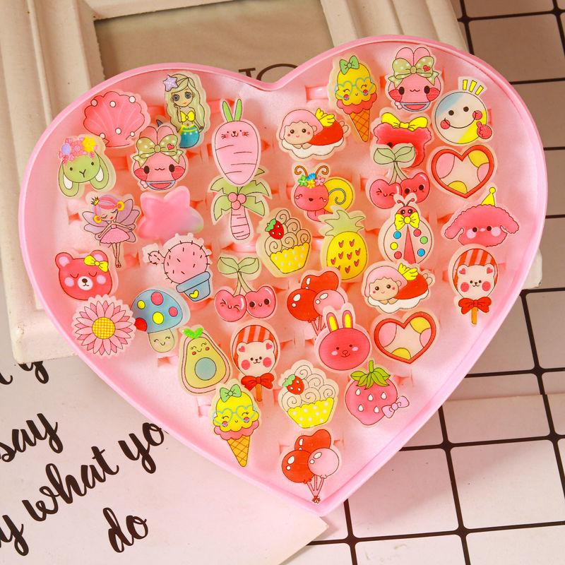 Кольца с кристаллами в виде принцессы из мультфильма для девочек-малышей - детский ювелирный подарок