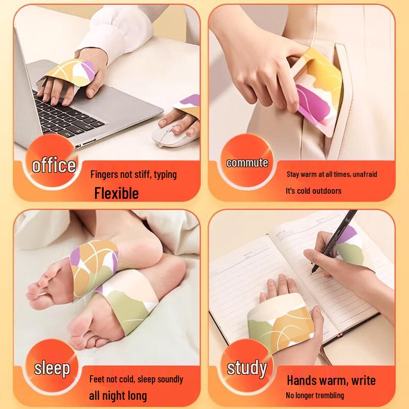 Большие носимые согревающие пластыри с паром