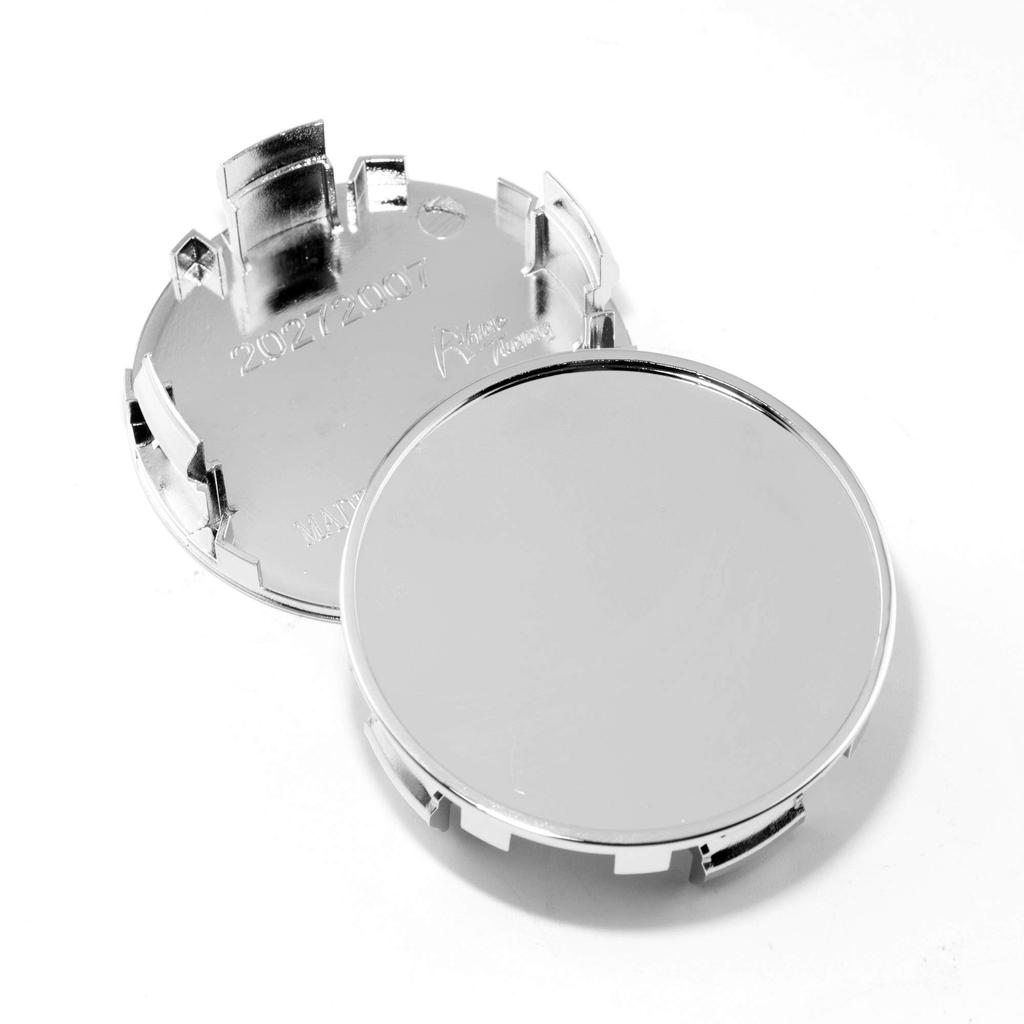 63.5mm Silver Wheel Center Caps (4 pieces)