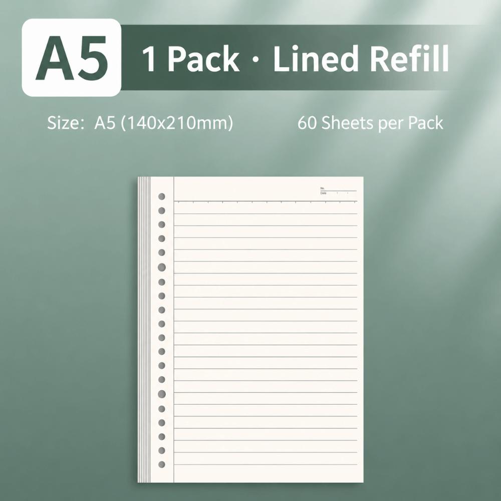 Gradient Color Binder Notebook Detachable Notepad Durable Loose-leaf Notebook  Studnets