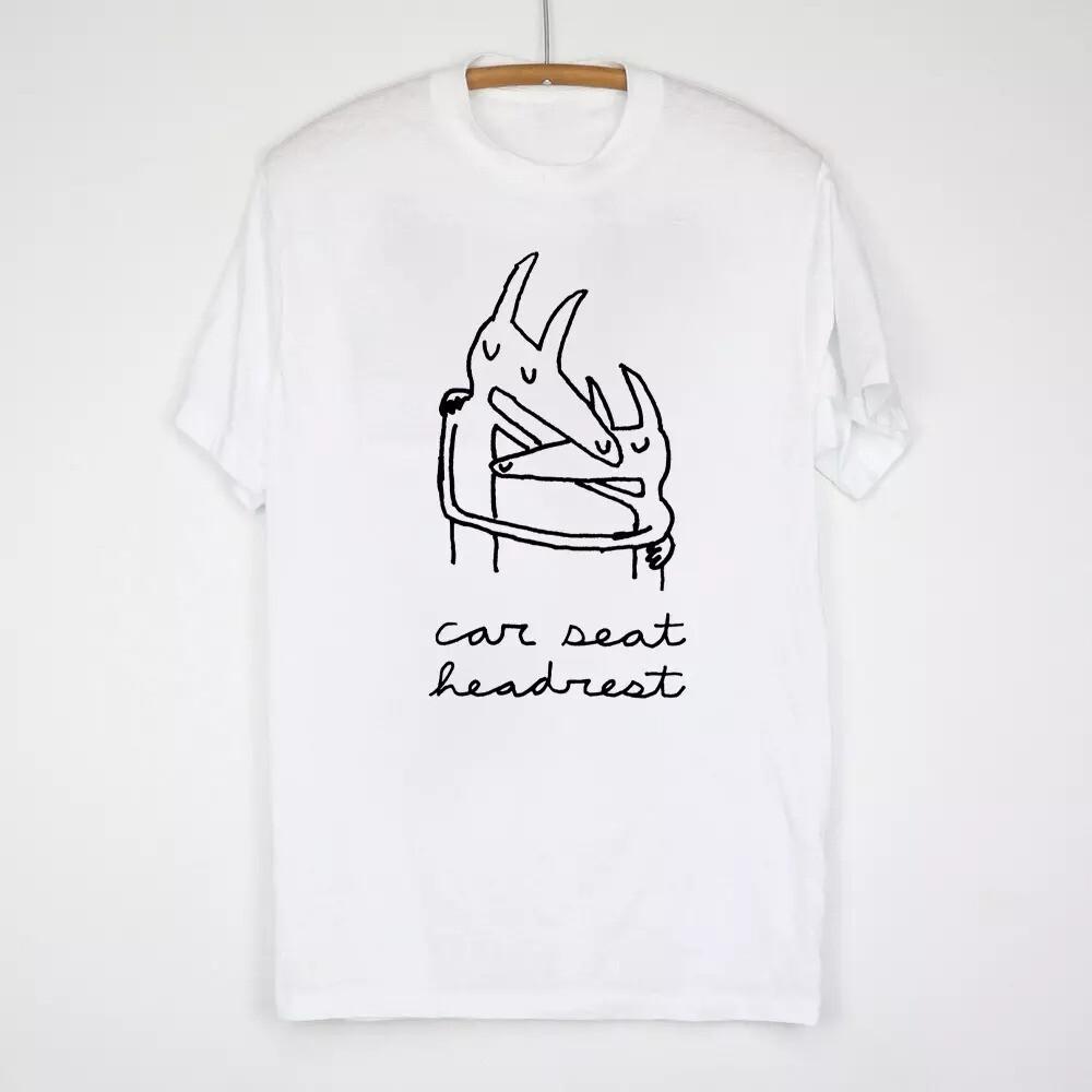 Повязка на подголовник автомобильного сиденья Twin Fantasy Тяжелый хлопок Белая Футболка Все размеры