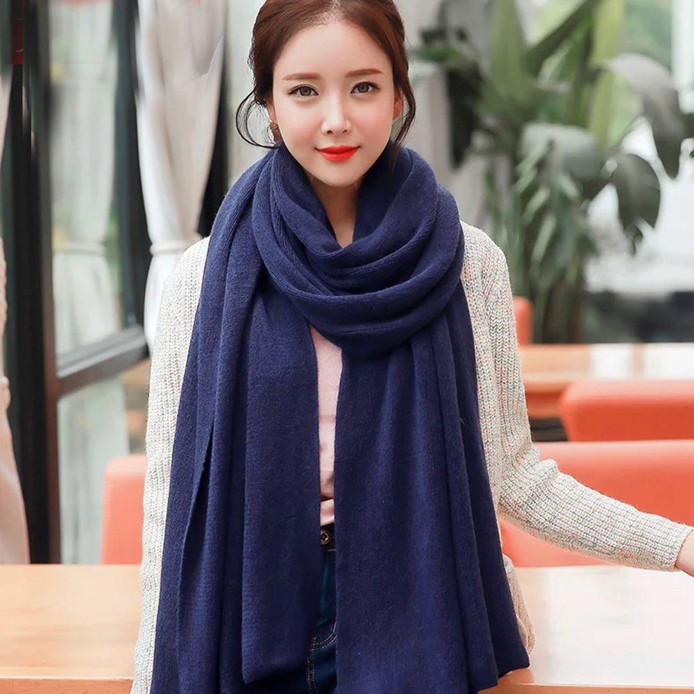 For Girls Female Imitation Cashmere Knitted Shawls Wraps Women Winter Scarves Korean Long Shawls