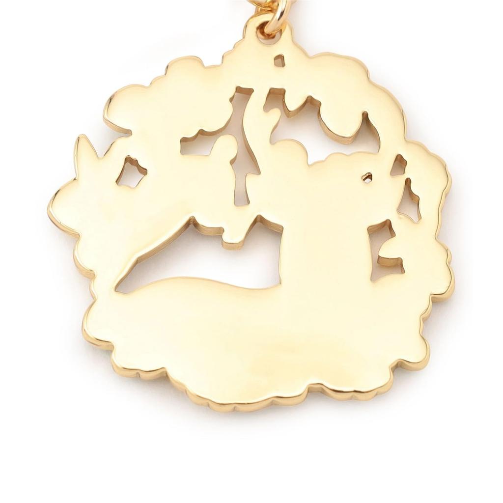 Шарм на молнию Олень Кролик Весна Белый БЕСПЛАТНО [Feiler] [1H9825281017020] Это ISP-251017 Женский