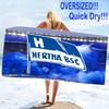 Hertha BSC logo Print Beach Towel, Large Soft Quick Dry Towel for Beach Camping Swimming