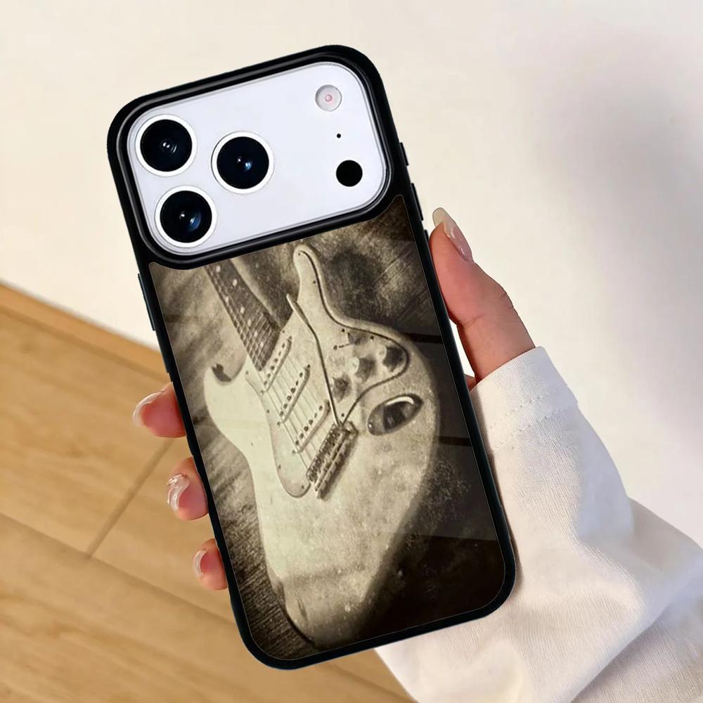 Rustic-Sepia-Guitar Phone Case For Apple iPhone 17 air 16 Pro Max 15 Pro Max 14 13 12 11 Mini Back Cover