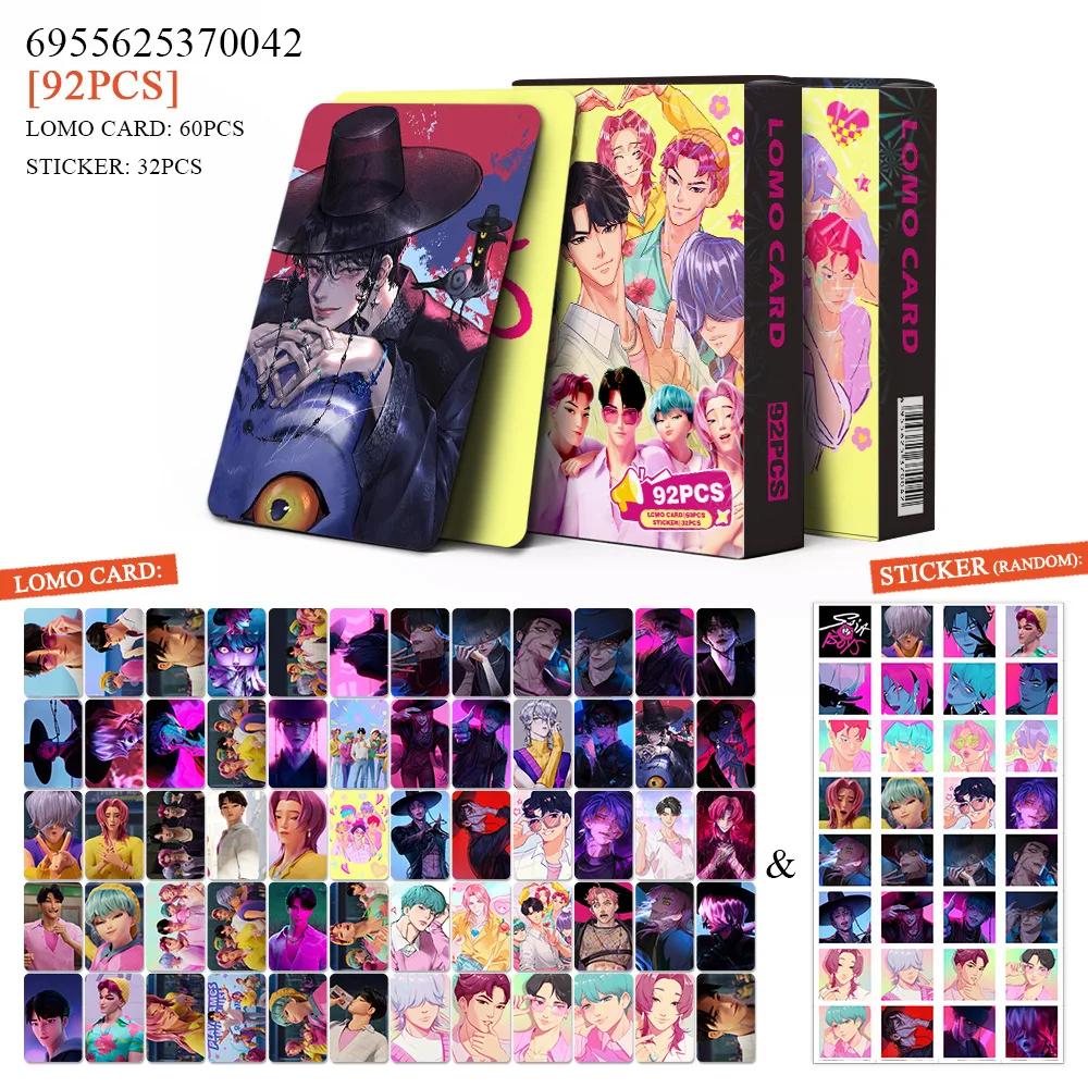 30 55 92 шт. Карты Kpop Охотник на демонов Аниме Мультфильм Коллекционные Подарки для Мальчиков Девочек Студентов Модные