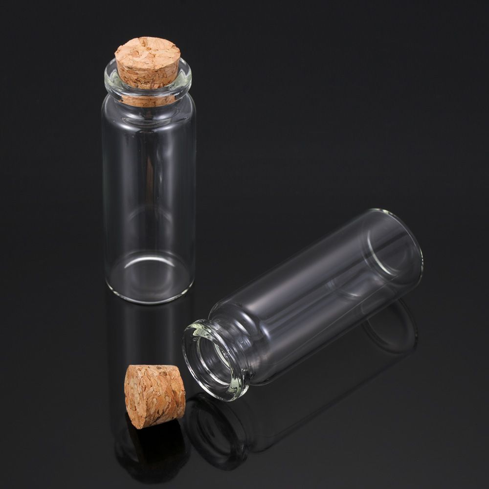 Wishing Tiny Small Mini Containers Message Bottles Transparent Wishing Bottle With Cork Stopper