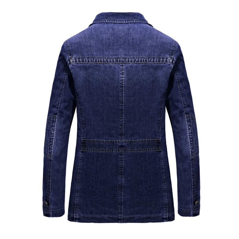 Весна и осень новый мужской джинсовый повседневный костюм модный деловой пиджак