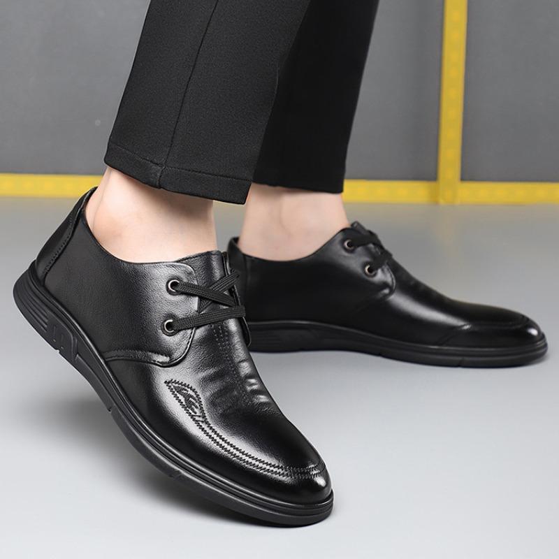 Модные Модные Лоферы из Коровьей Кожи для Мужчин Весна Осень Мягкая Подошва Повседневная Мужская Обувь для Вождения Дизайнерская Мягкая Подошва Черные Туфли для Платья Мужские