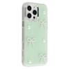 For iPhone 16 Pro Max Case Pearl Bow Epoxy Design TPU+PC Phone Back Cover