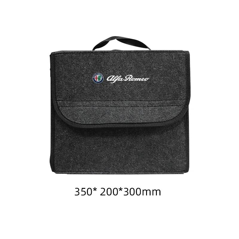 CFHMV1 Car Trunk Organizer Bag Foldable Stowing Tidying Storage Box For Alfa Romeo 4C 159 166 Spider Giulia Giulietta 156 Mito 8C GT