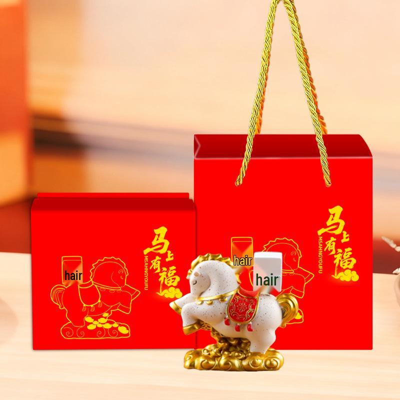 2026 Year of the Horse Zodiac Ornament: Instant Wealth National Tide Spring Festival & Christmas Gift for Clients
