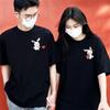 Summer Fashion Cartoon Rabbit Couple T-shirt Boyfriend High-quality Women's Short Sleeved T-shirt