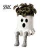 Funny Halloween Desk Decor 2Pcs Whimsical Hanging Leg Resin Planter, Dangling Sitting Flower Pot for Party Table Centerpiece Succulents, Desktop Shelf