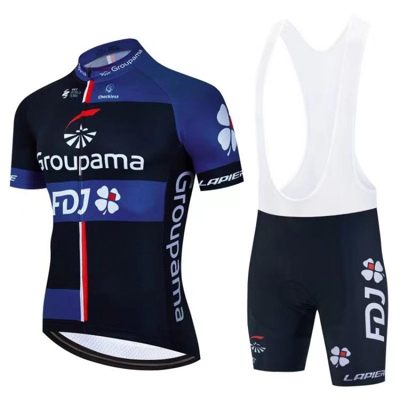 Summer Professional Team Edition Short Sleeve Set Bicycle Highway Mountain Sportswear Quick Drying Breathable Cycling Equipment