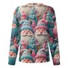 Women's Casual Fashion Long-Sleeve Single-Breasted Christmas Print Jacket