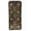 Б/у Кожаный футляр для очков Louis Vuitton с монограммой, винтажный, унисекс