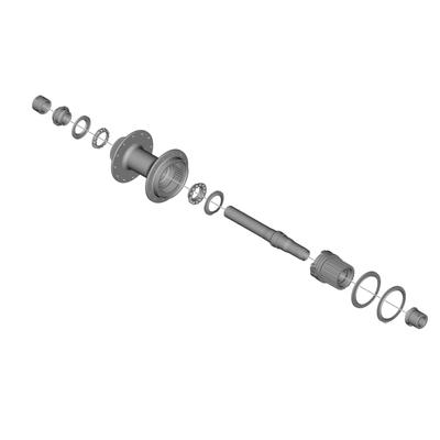 Shimano Hub 148mm Spacing Between Y0KD98010 WH-MT501-CL-R12-B-275 Axle, Beads,